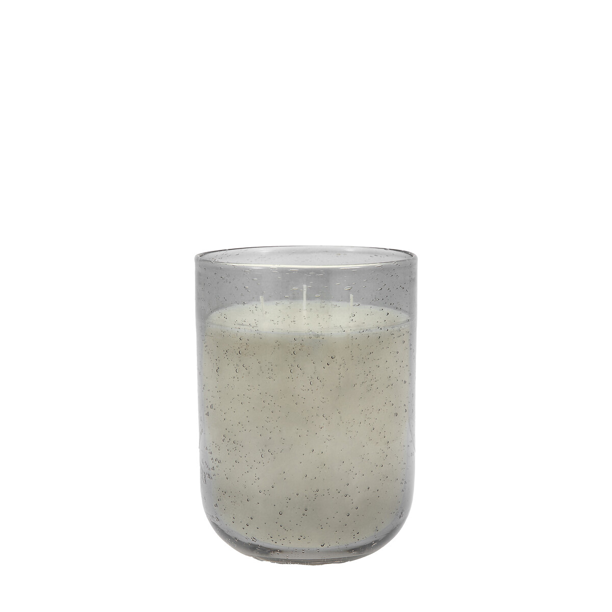 Large Rose Oud Filled Glass Candle grey, ÉDITÉ