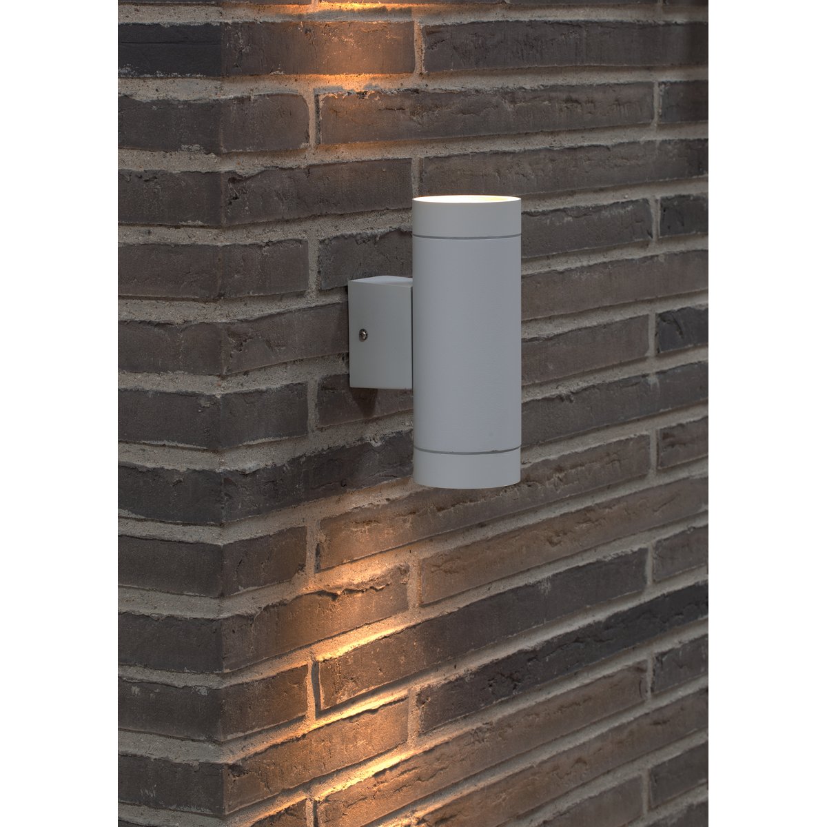 Applique murale extérieure bidirectionnelle en métal, TIN Maxi Double blanc, NORDLUX