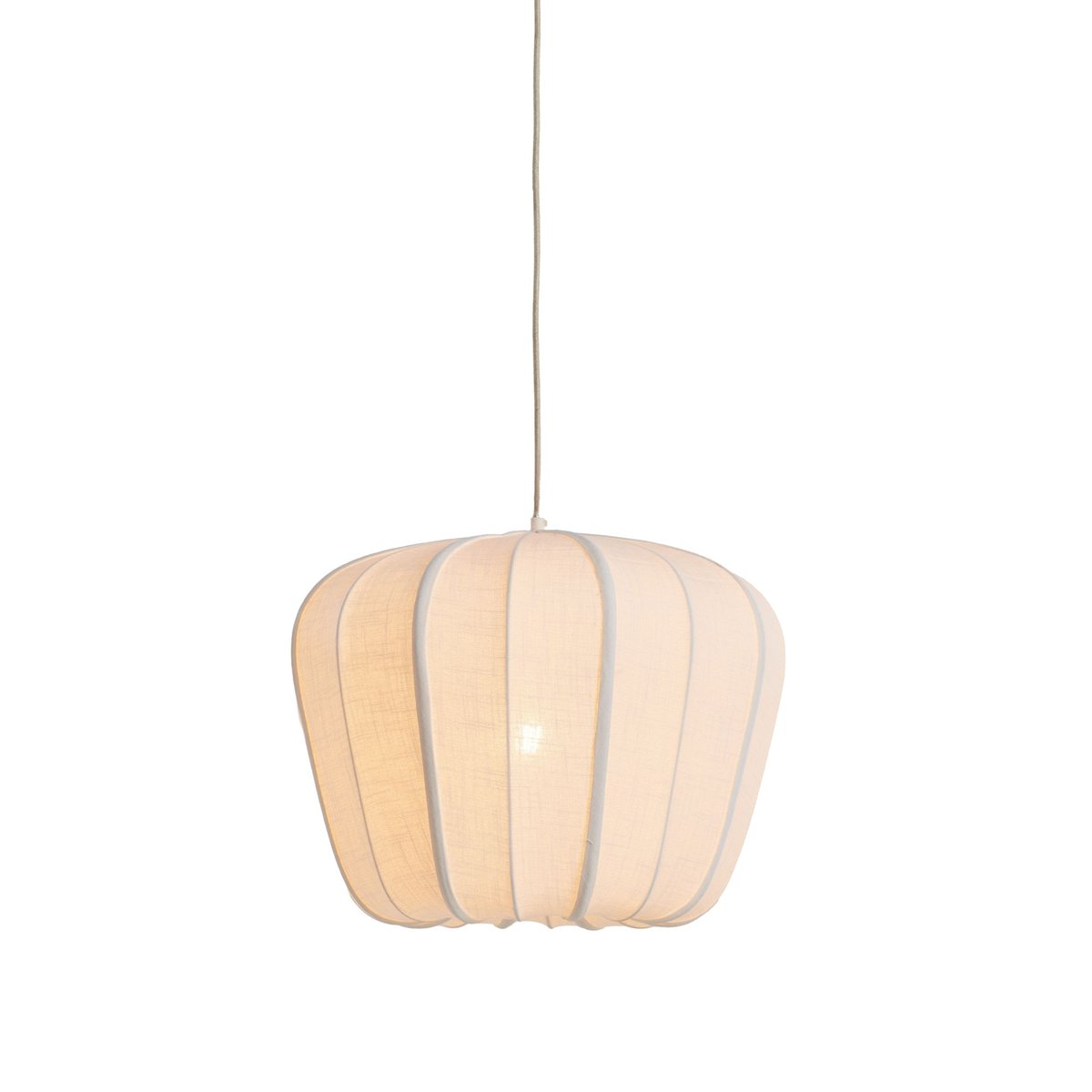 Lampe Suspendue Textiles ZUBEDO crème, LIGHT & LIVING