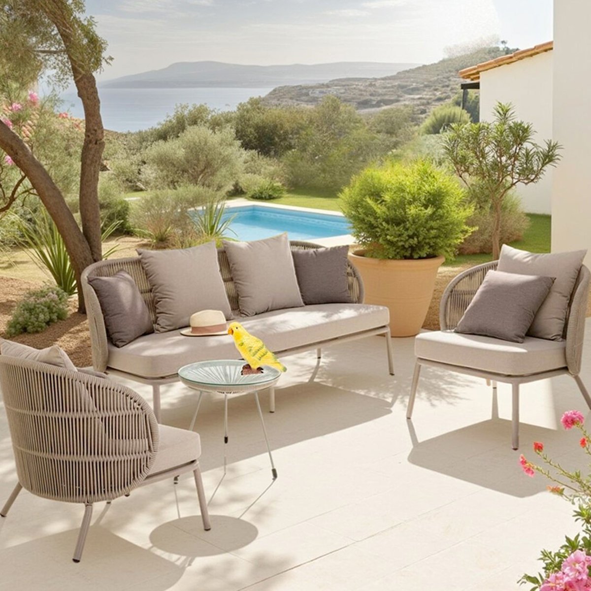 Salon de jardin, SICILY beige, KARE DESIGN
