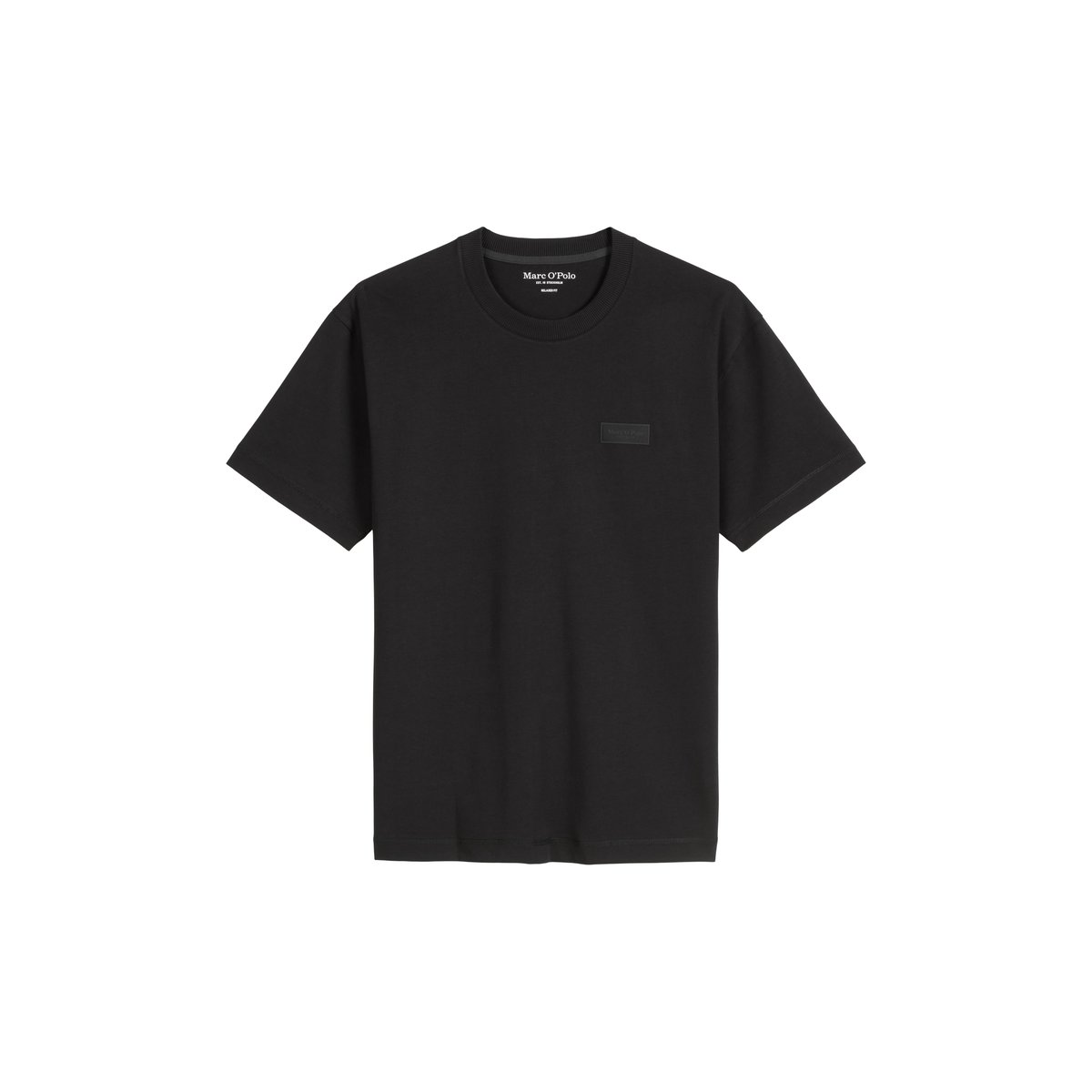 T-shirt ample en jersey de coton bio épais noir, MARC O'POLO