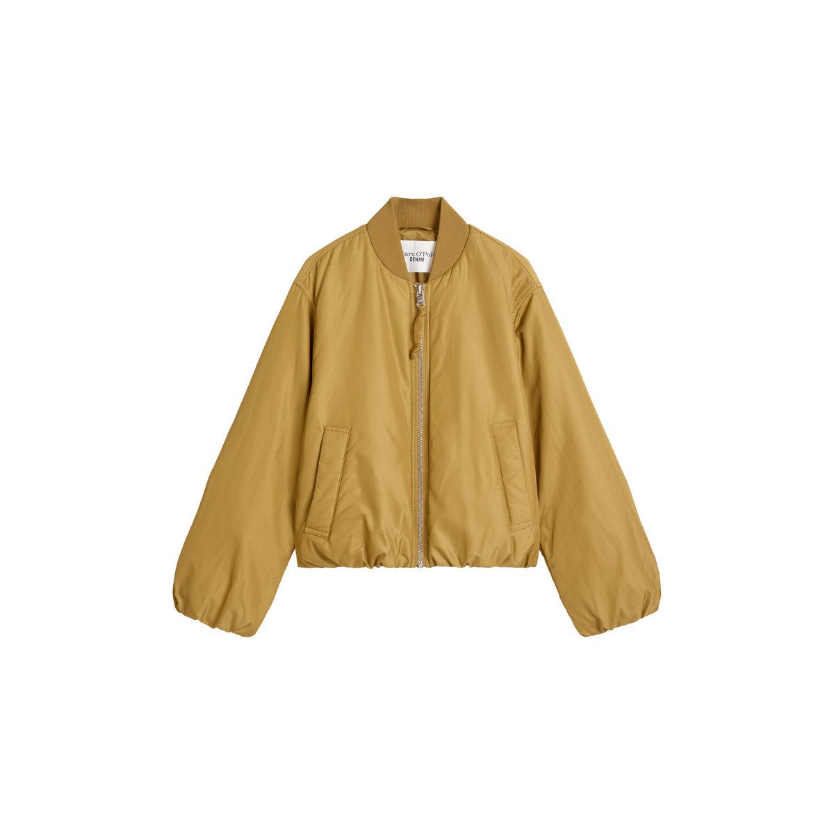 Blouson style aviateur relaxed cropped en polyester recyclé beige, MARC O’POLO DENIM