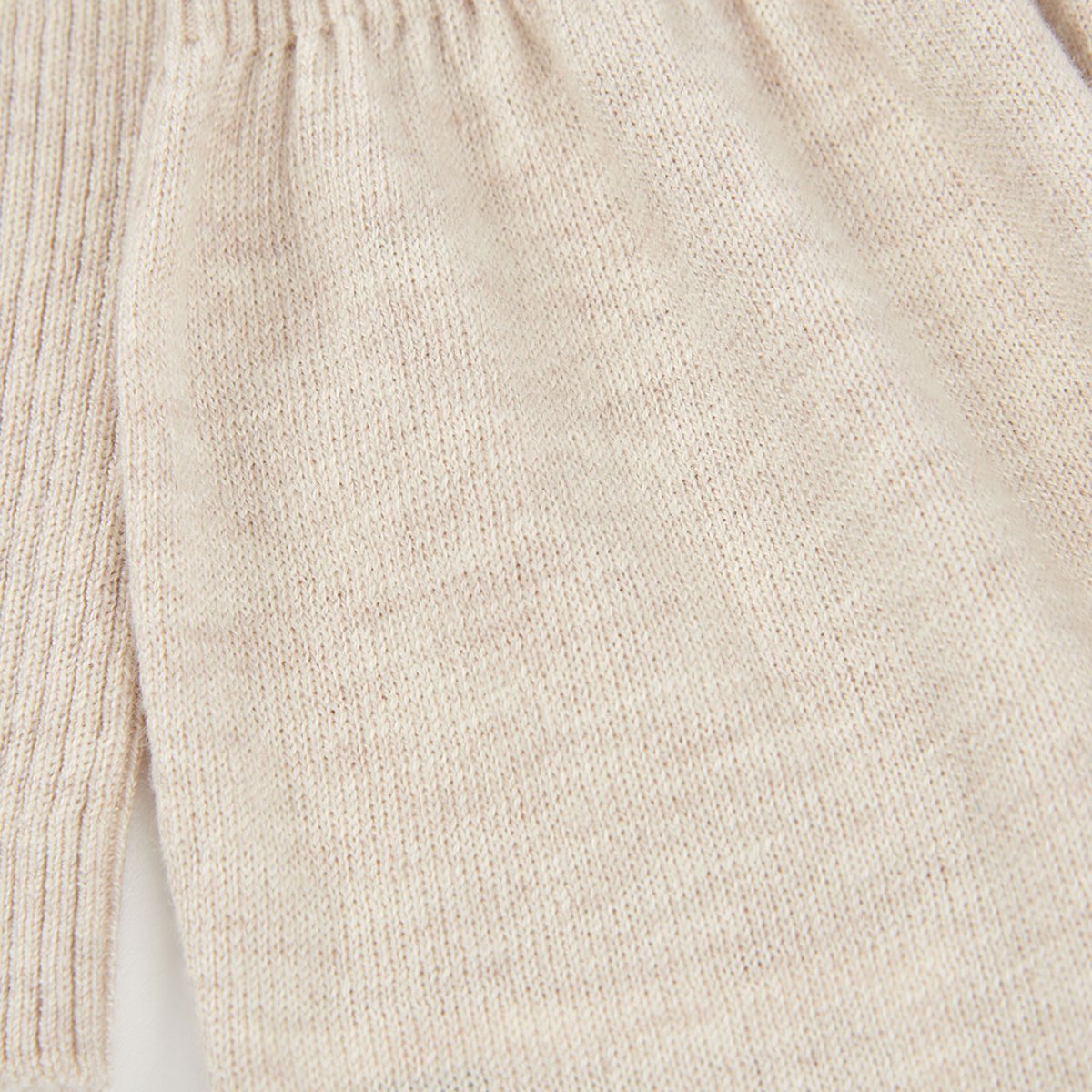 Robe avec fleurs au crochet beige, BOBOLI