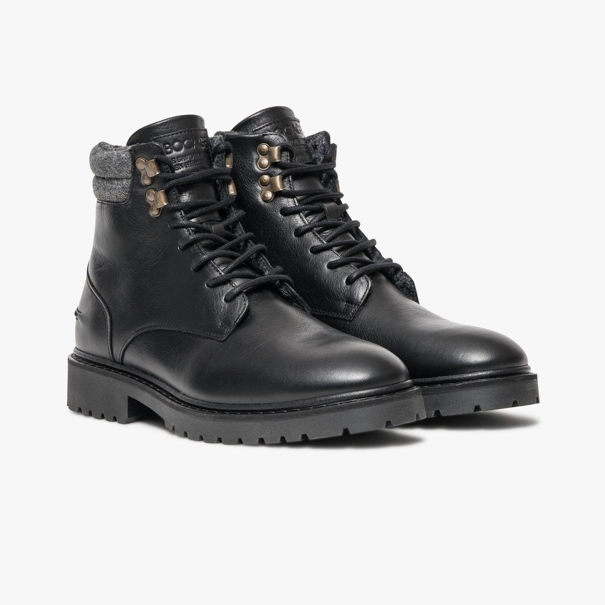 Boots À Talon en cuir JOE noir, BOCAGE