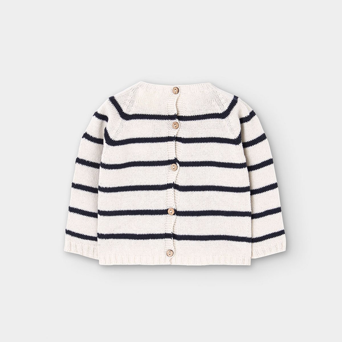 Pull à rayures pour bébé blanc, BOBOLI