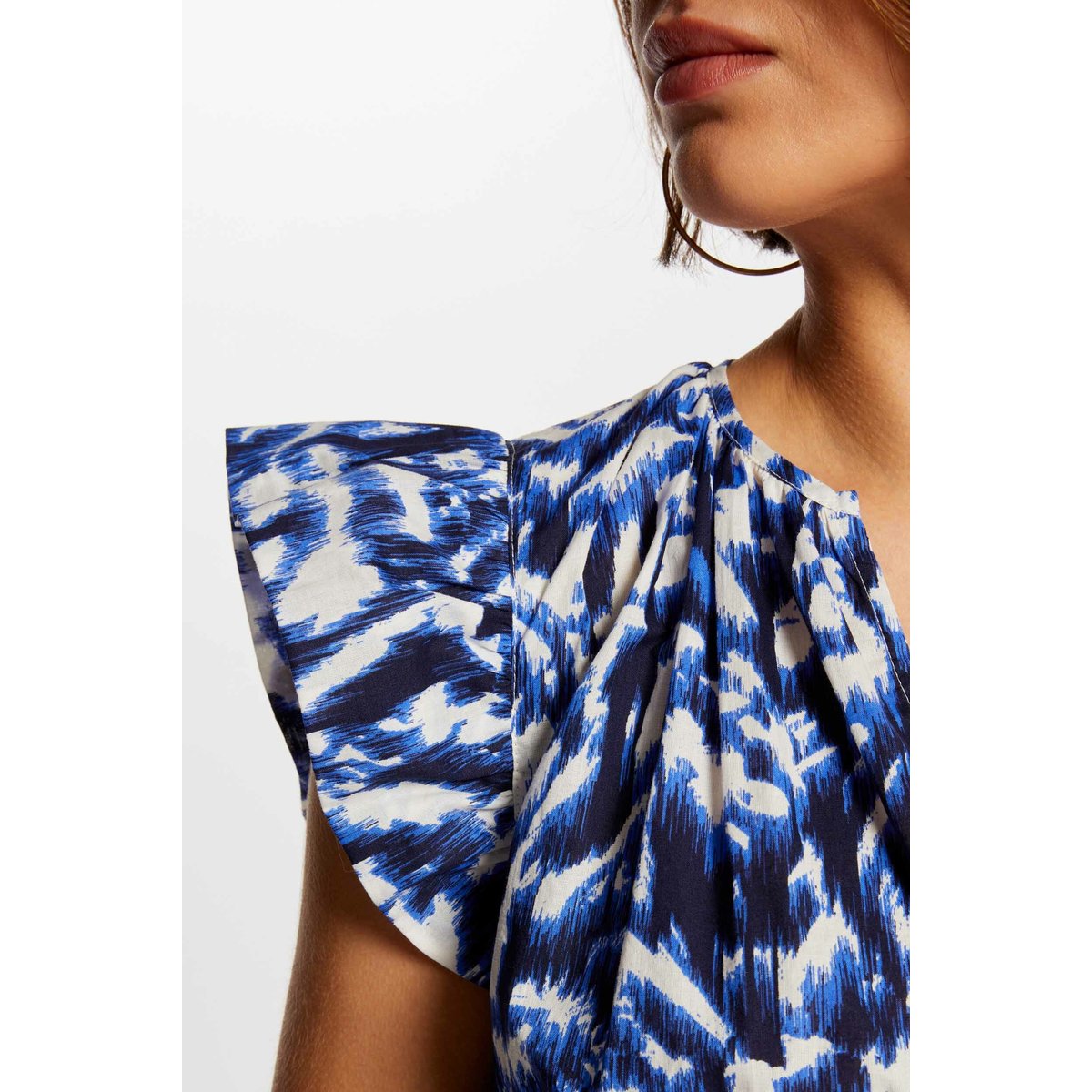 Robe courte cintrée imprimée multico, MORGAN