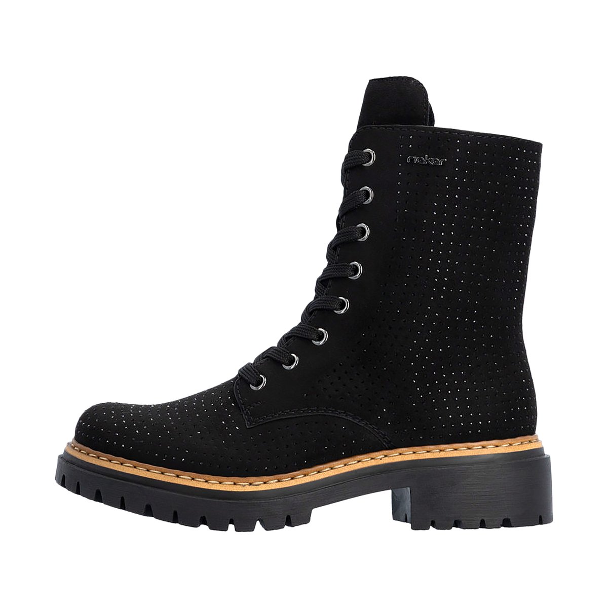 Bottine à Lacets Rgd noir, RIEKER