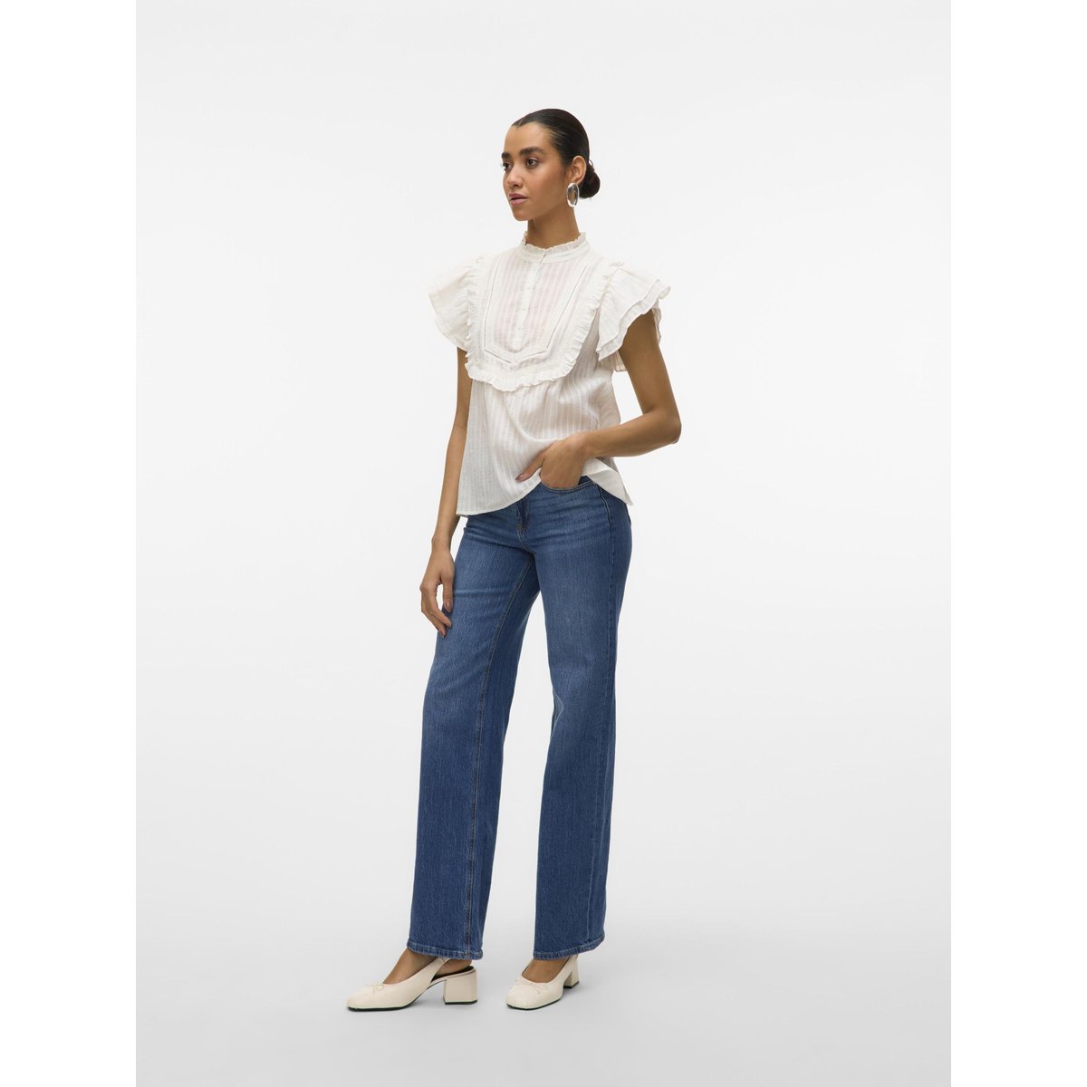 Top bright white 1, VERO MODA
