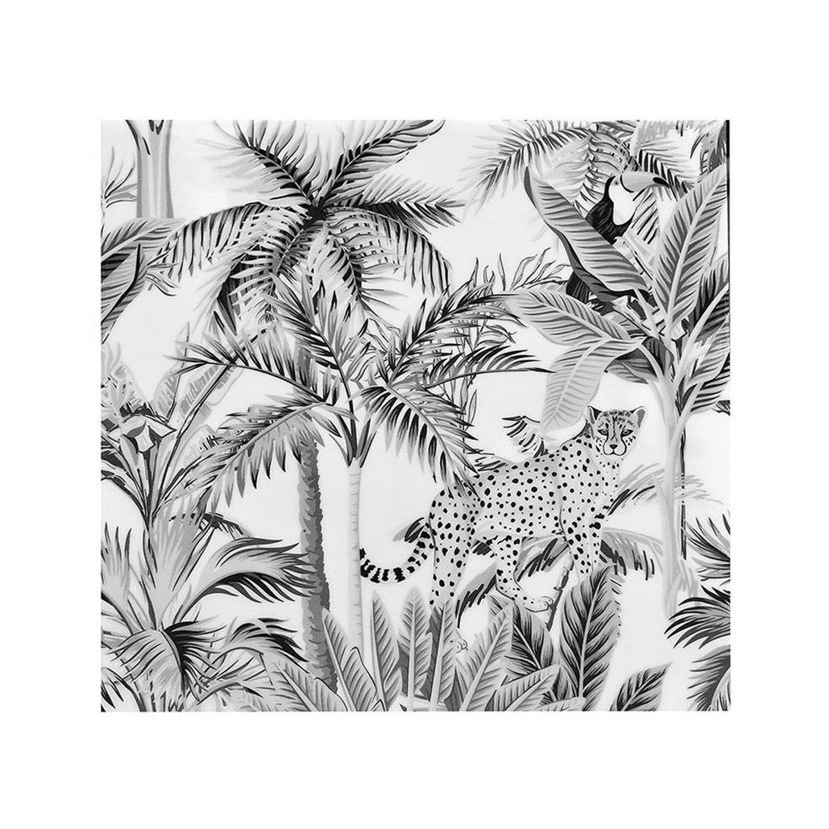 Ensemble de 4 tableaux sur toile imprimée 28x28  Amazone gris, DECORATIE