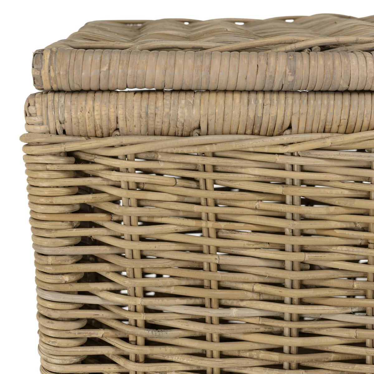 Coffre en rotin et kubu (lot de 2) MANY bois naturel, PIER IMPORT