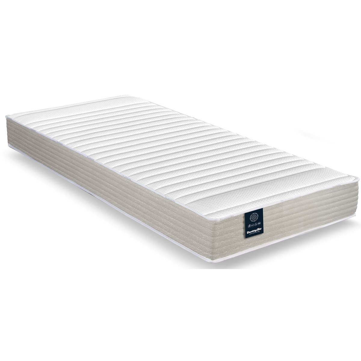 Matelas de relaxation latex confort ferme Lavande couleur unique, DUNLOPILLO