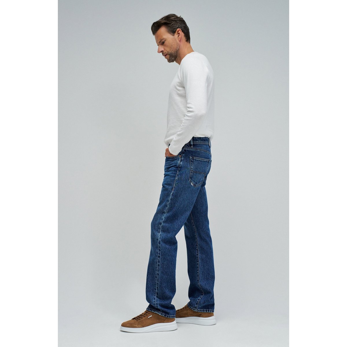 JEAN STRAIGHT FIT bleu denim, SALSA JEANS