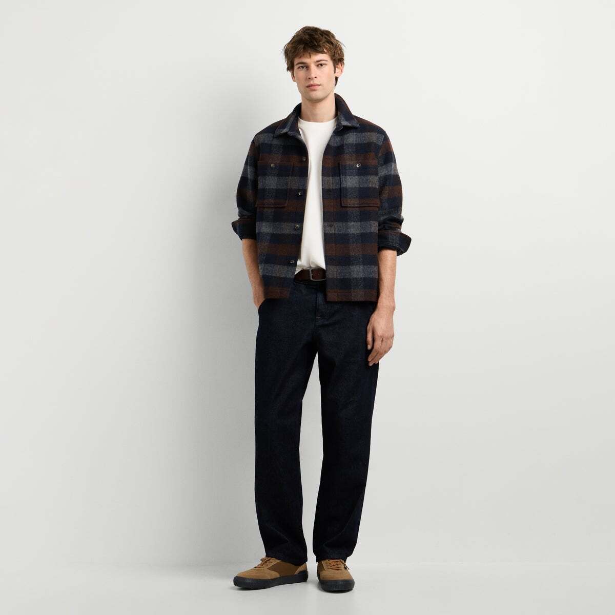 Surchemise Coupe Regular À Carreaux bleu dulwich, PEPE JEANS