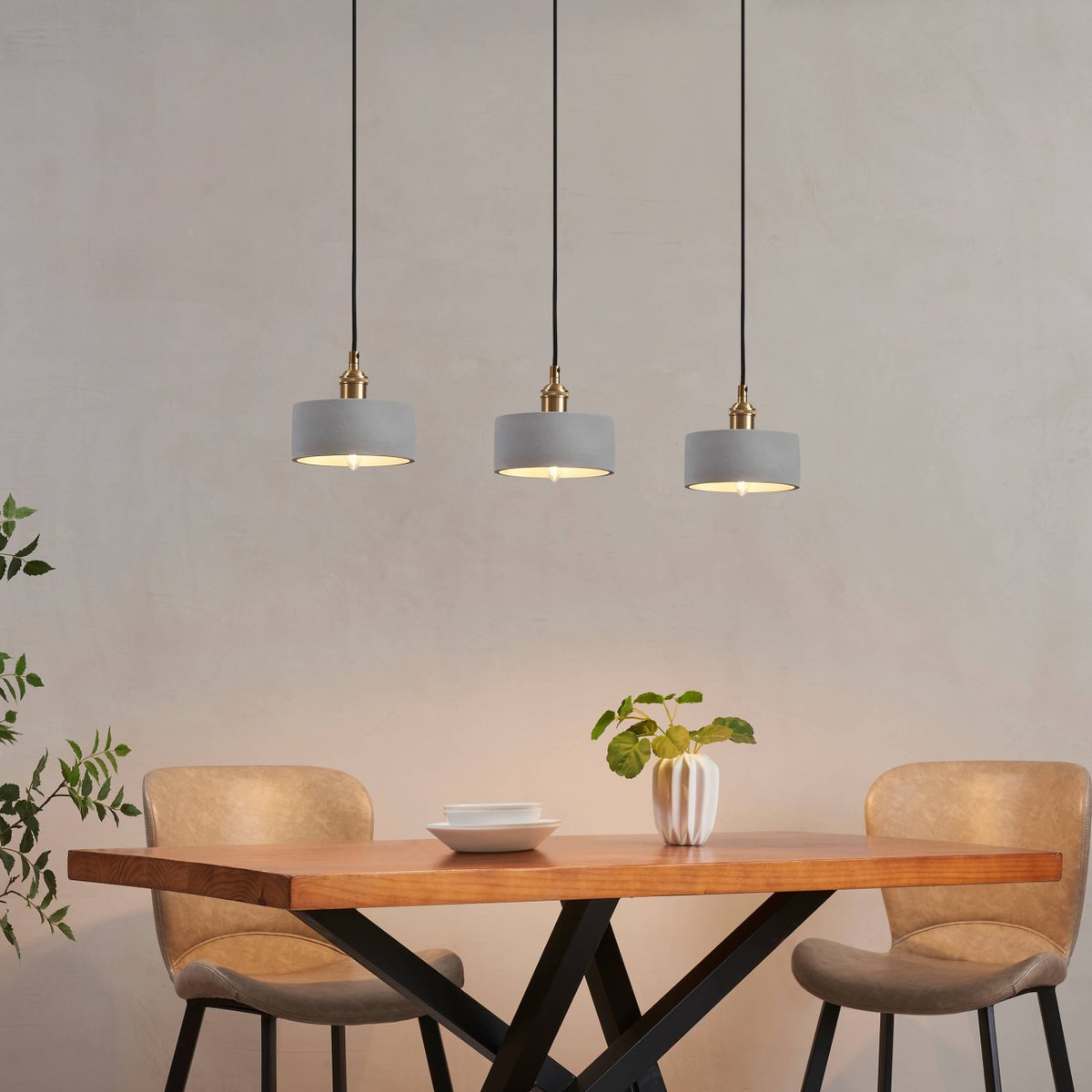 Petite suspension en béton brut - LIKO gris, KOSILUM