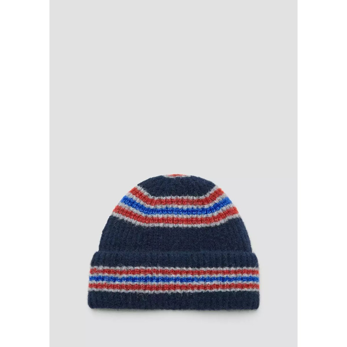 Bonnet en maille à rayures bleu marine, MANGO KIDS