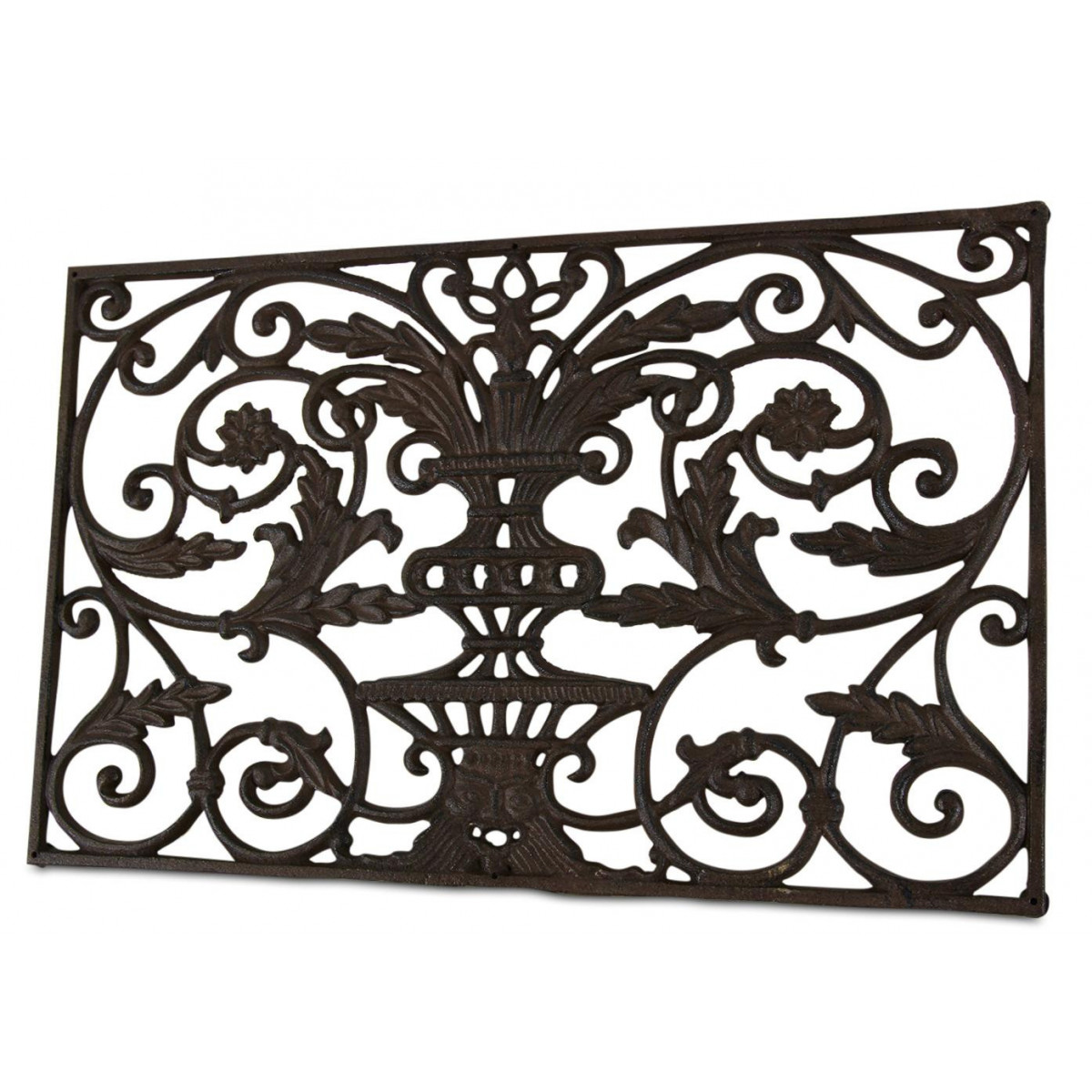 Paillasson rectangulaire fonte marron, DECORATION D’AUTREFOIS