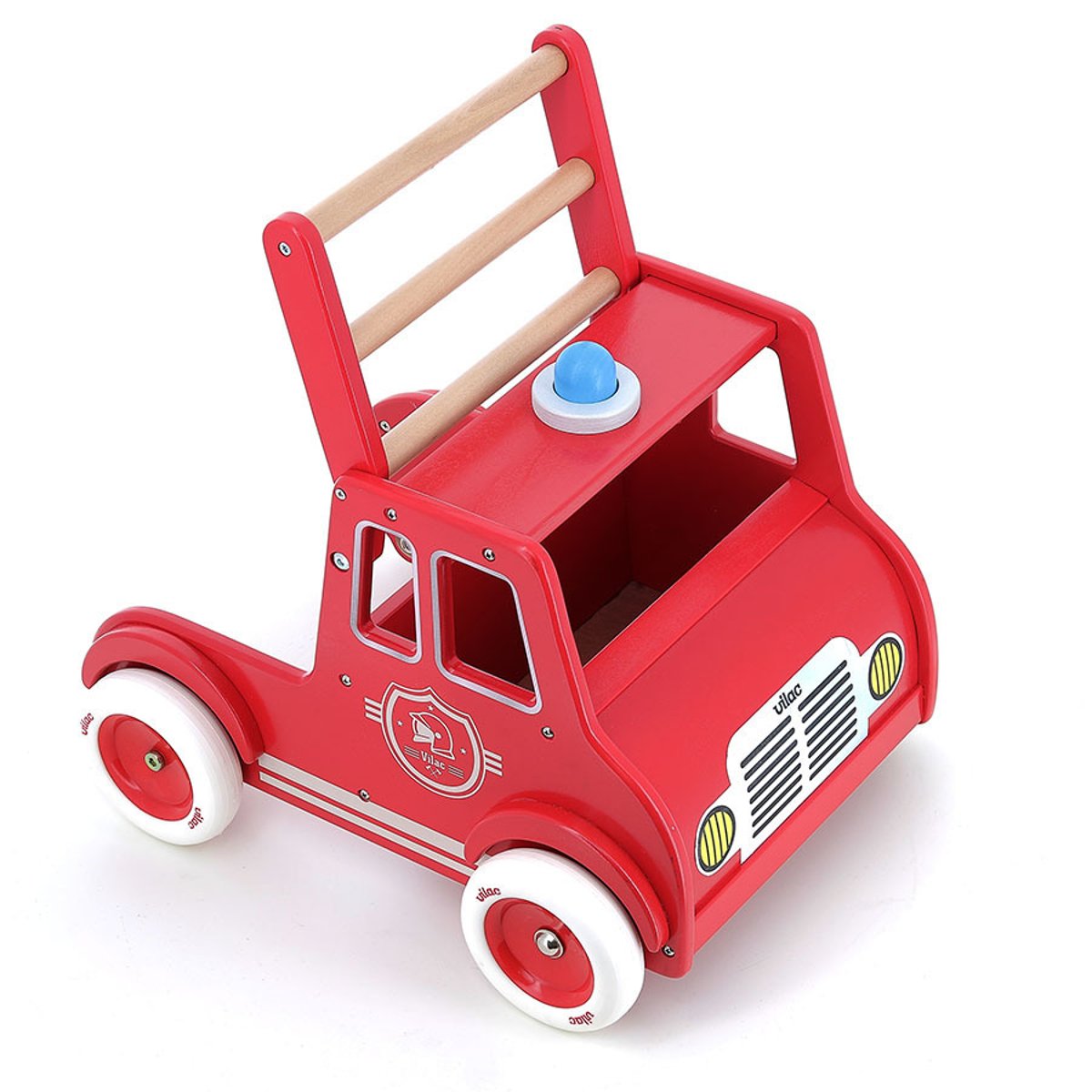 Chariot de marche pompiers rouge, VILAC