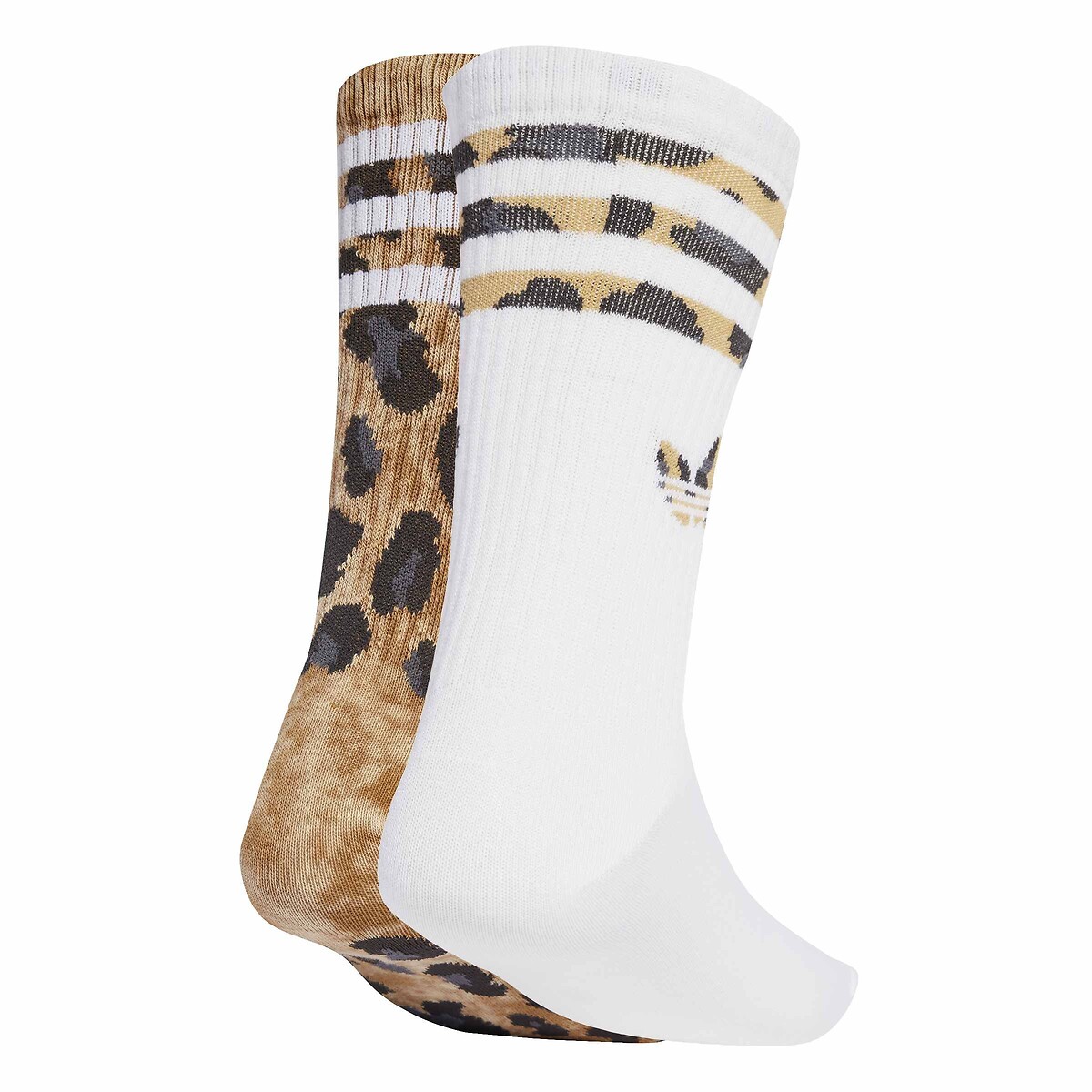 2er-Pack Socken, wadenlang weiss/leopard, adidas Originals