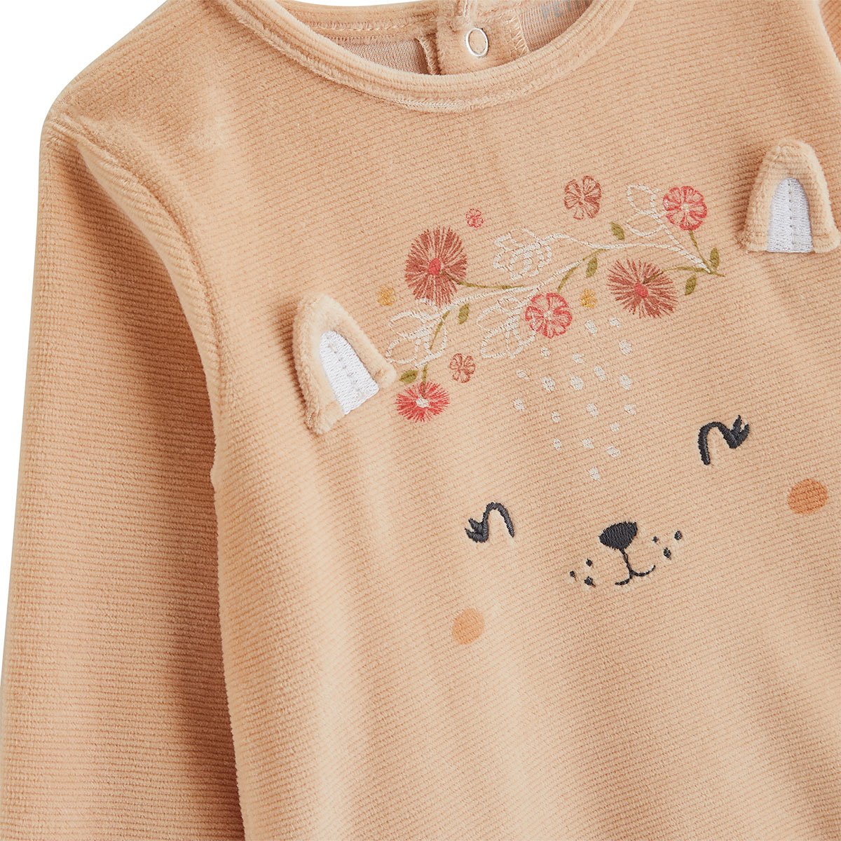 Pyjama enfant 2 pièces en velours Petite Rêveuse rose, PETIT BEGUIN