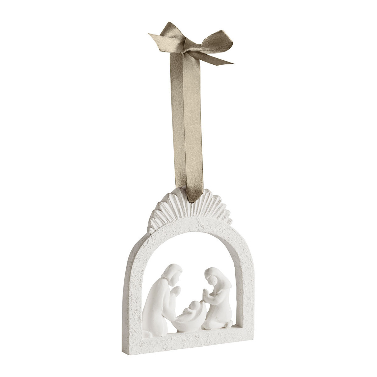 Crèche parfumée Musc Irisé RUBANS DE FÊTE blanc, MATHILDE M