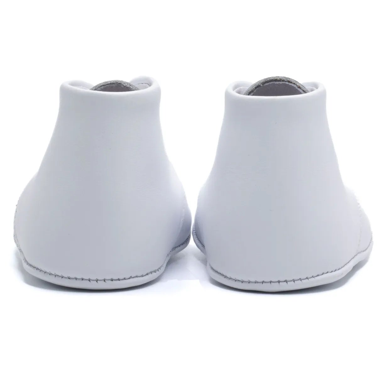 Boni Charles - chausson cuir souple bébé blanche, BONI&SIDONIE