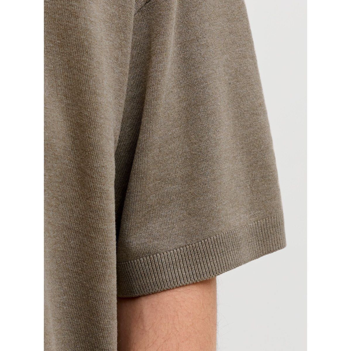 T-Shirt En Maille beige, JACK AND JONES PREMIUM