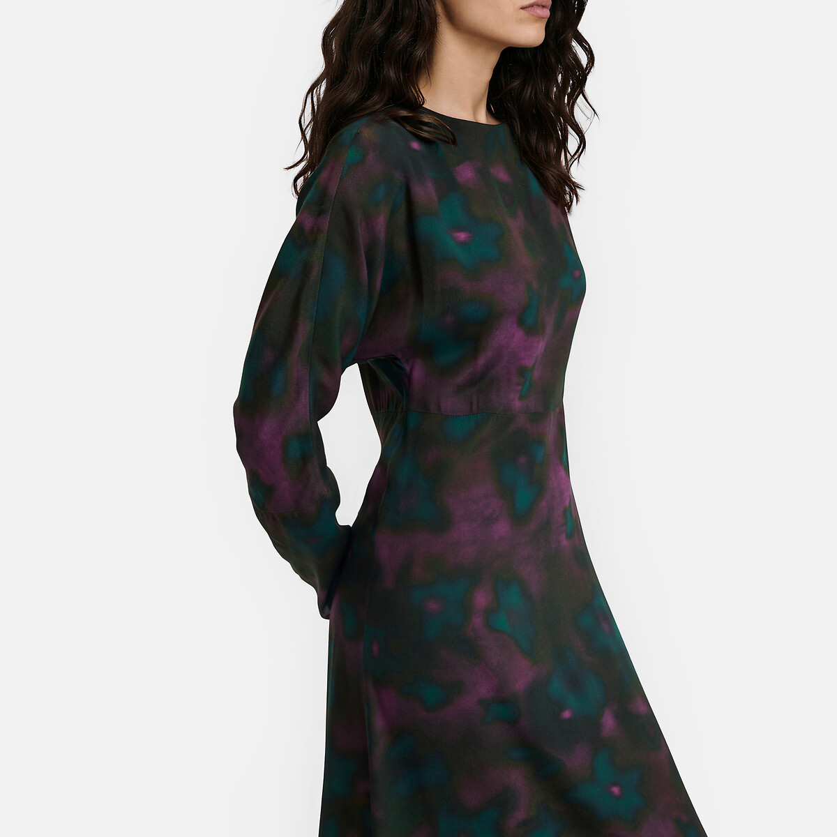 Robe longue, imprimé tie and dye, manches longues imprimé tie and dye, LA REDOUTE COLLECTIONS