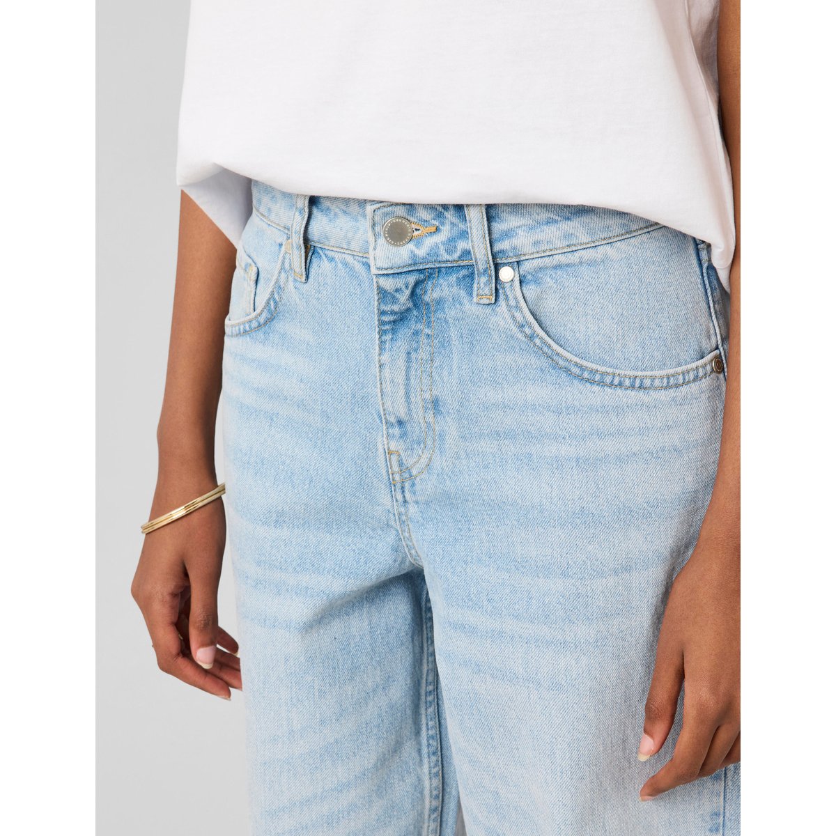 Jean baggy bleu moyen, BZB