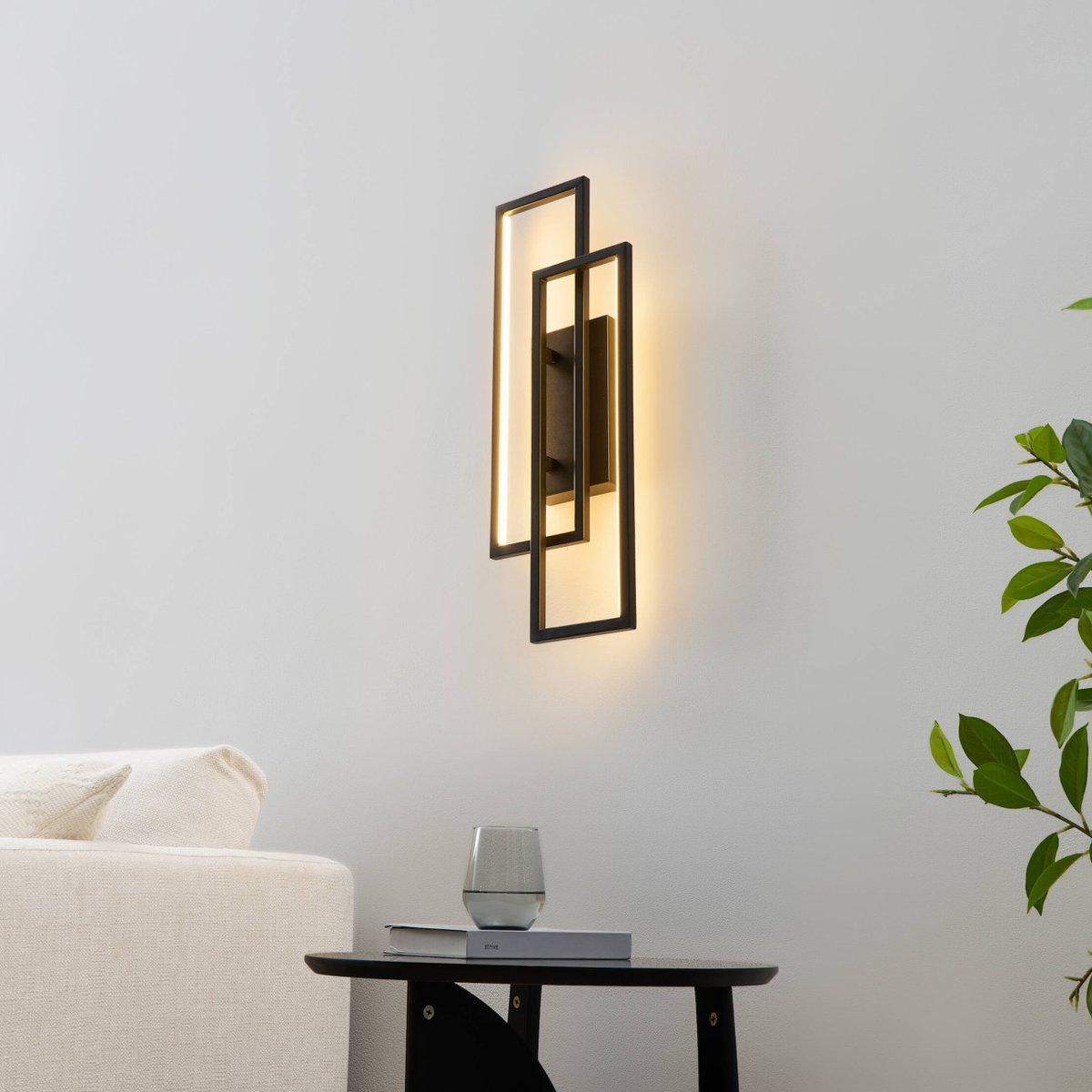 Applique LED en aluminium noir - TORELLO noir, KOSILUM