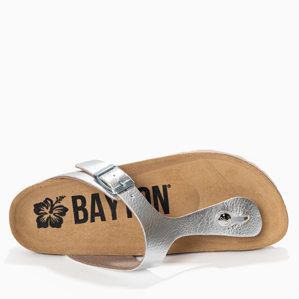 Tongs CORDOBA argent, BAYTON