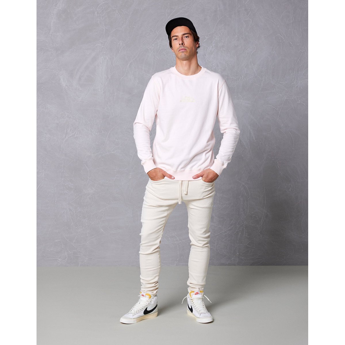 PANTALON TAPERED NATURAL blanc, PULLIN