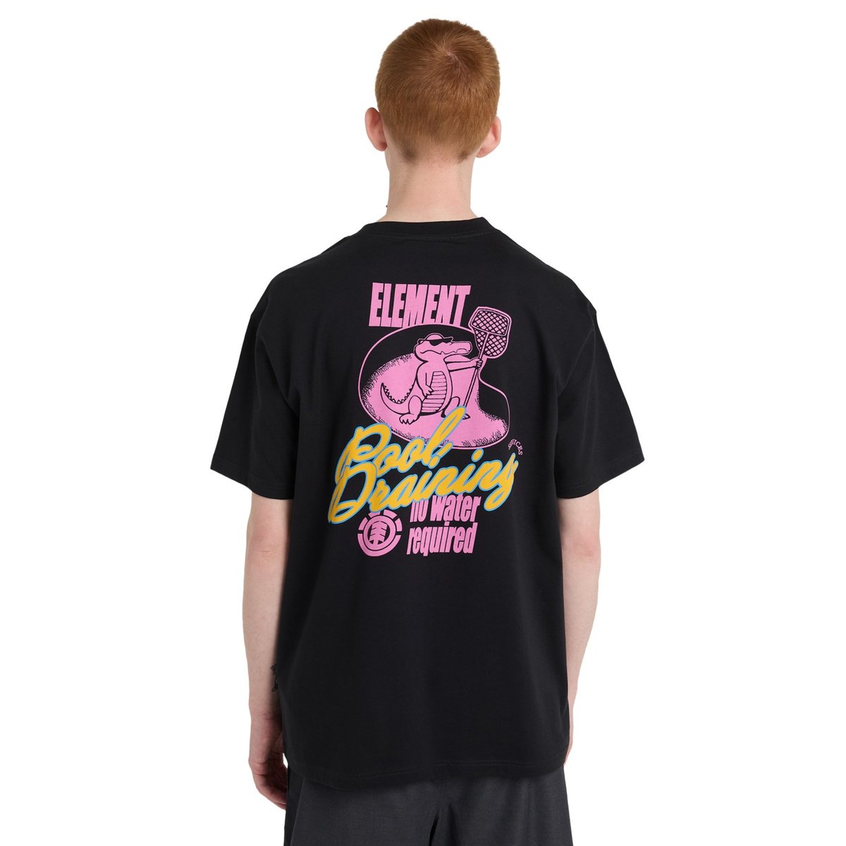 T-Shirt à manches courtes POOL DRAINING noir off black, ELEMENT