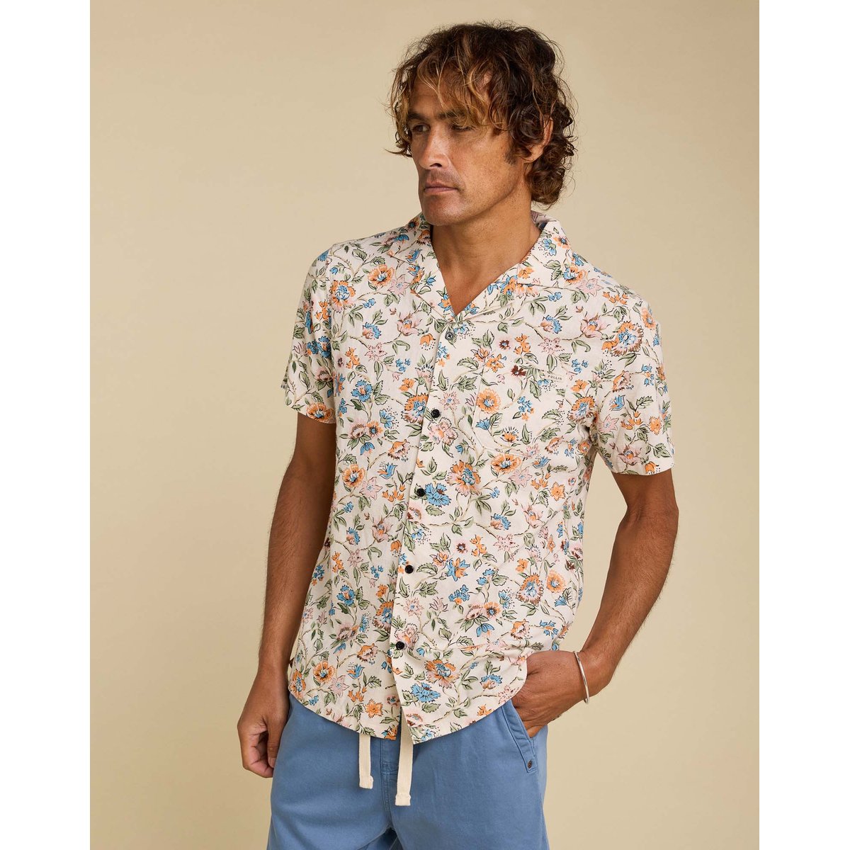 CHEMISE HAWAÏENNE LINSANTANA beige, PULLIN
