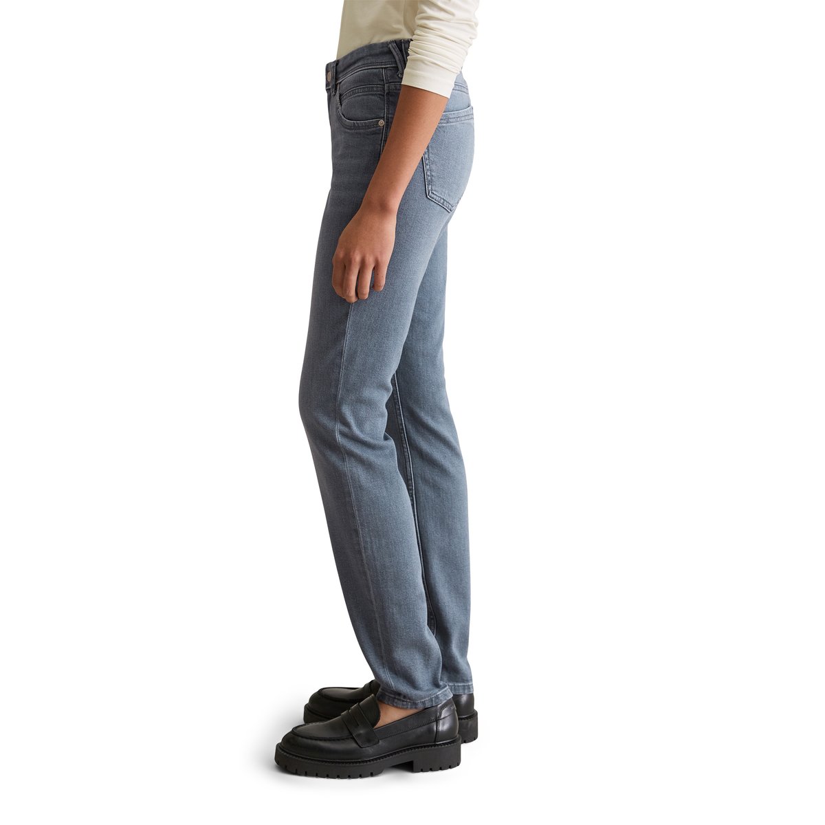 Jeans modèle Alva slim en mélange de coton organique bleu clair, MARC O’POLO DENIM