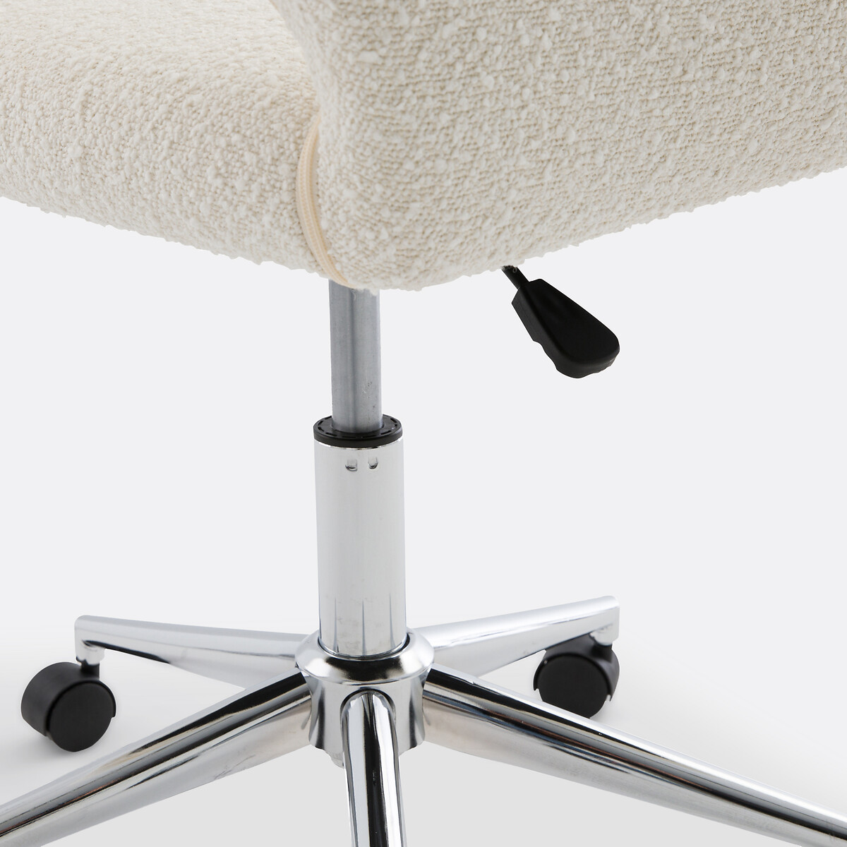 Poltrona da ufficio tessuto bouclé, Esma beige, LA REDOUTE INTERIEURS