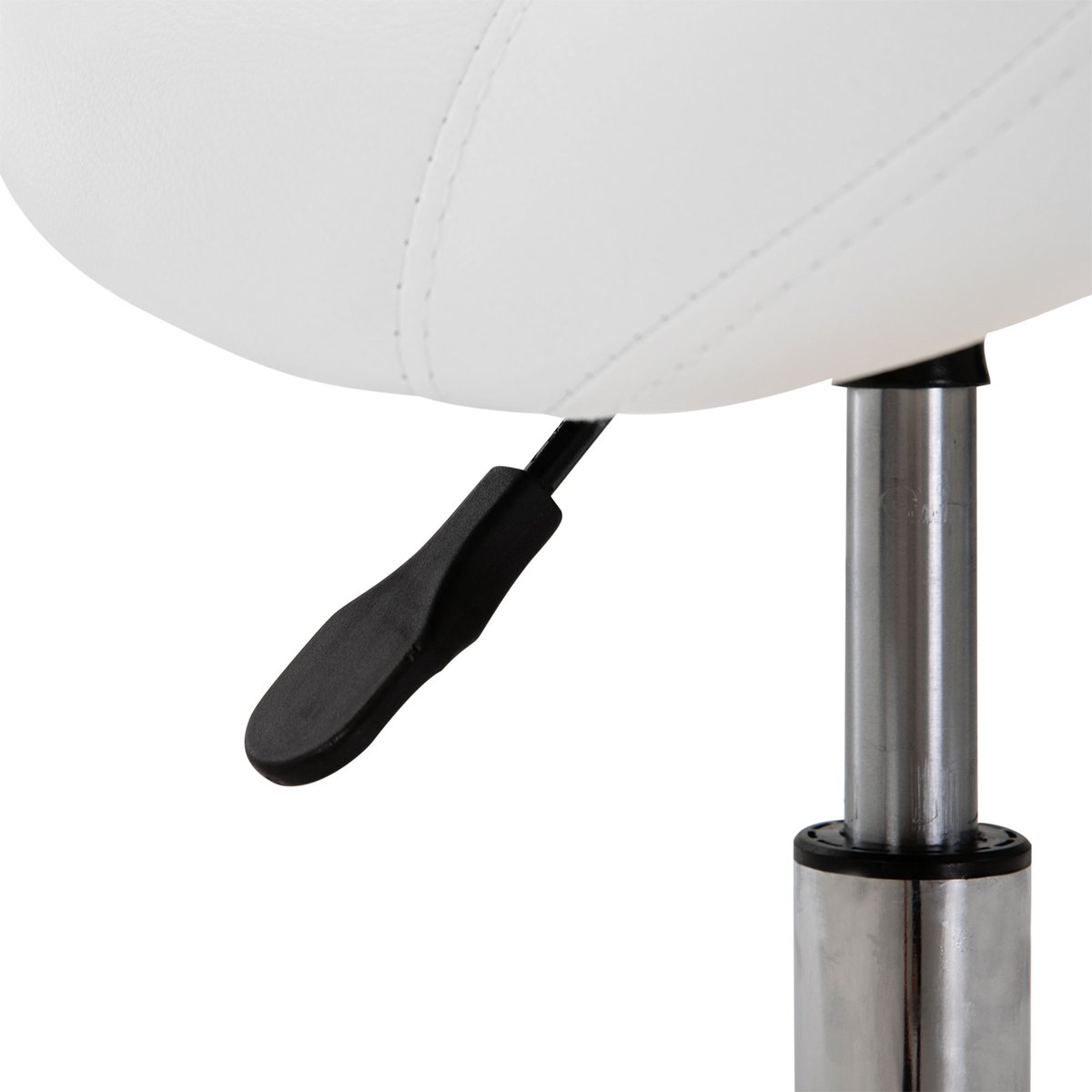 Tabouret de salon Métal Blanc blanc, HOMCOM