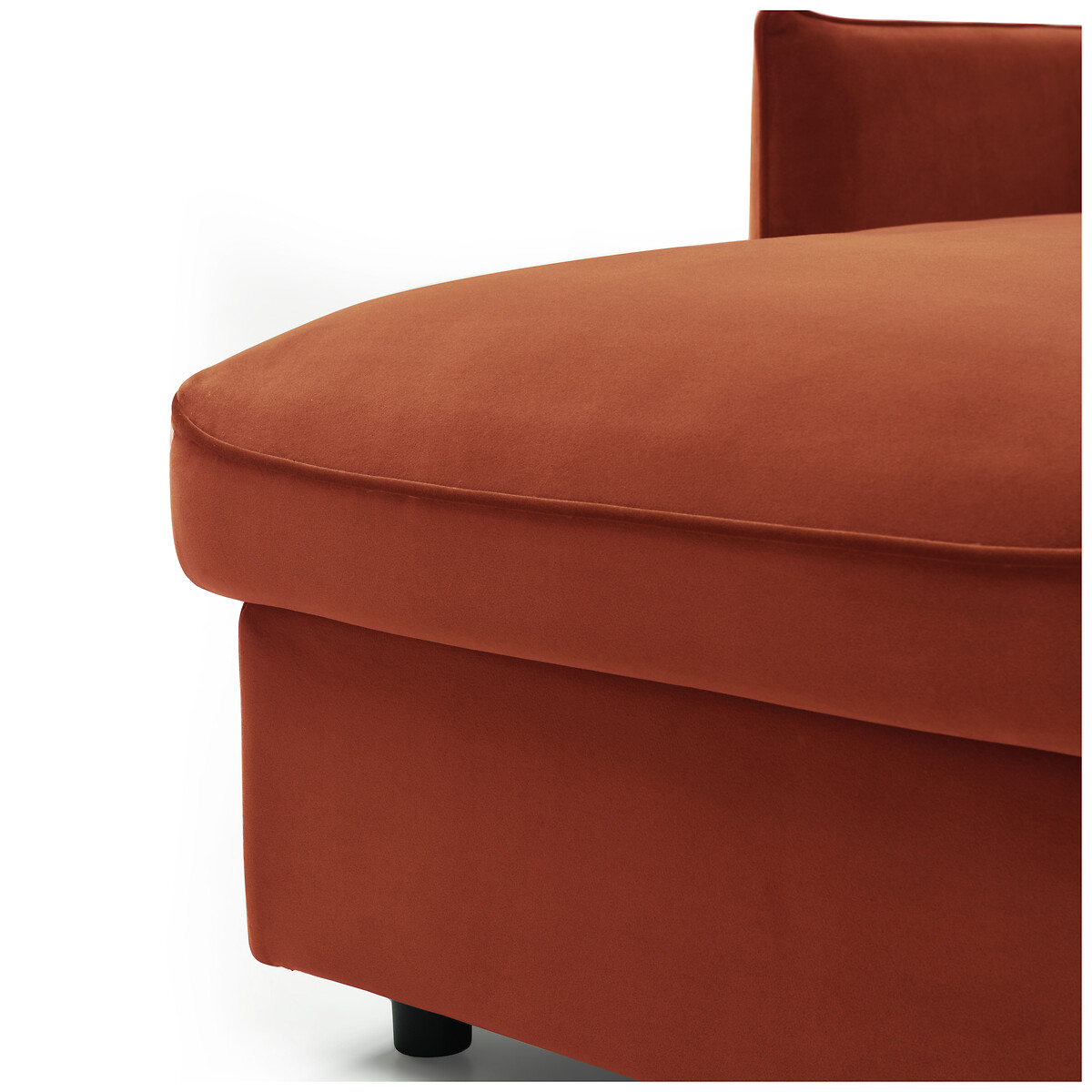 Beatrice Velvet Corner Sofa Bed orange, ÉDITÉ