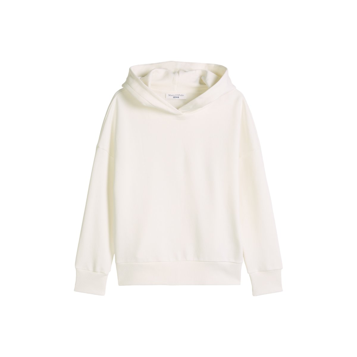 Sweat à capuche coupe classique avec intérieur douillet blanc naturel, MARC O’POLO DENIM
