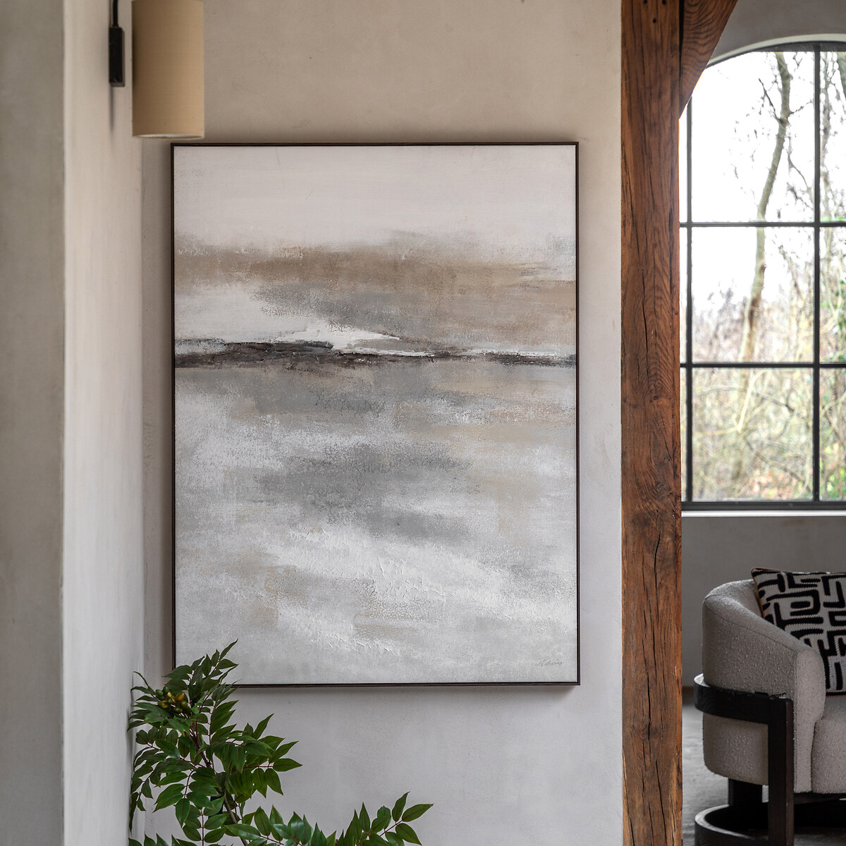 90x120cm Drift Framed Canvas natural, ÉDITÉ