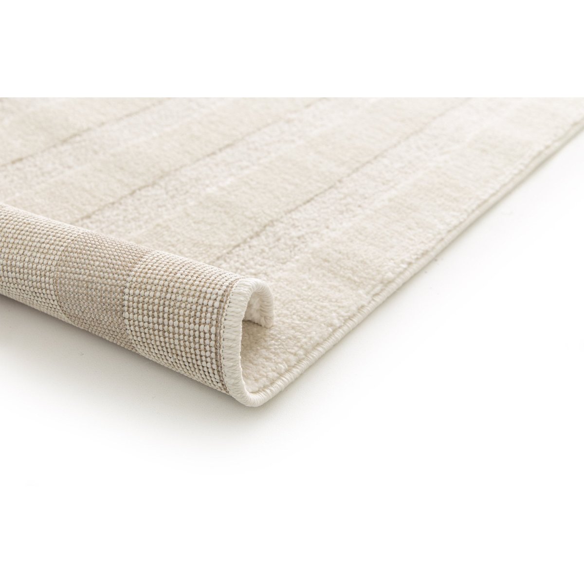 Tapis doux et confortable et graphique ARCH beige sable, AFK LIVING