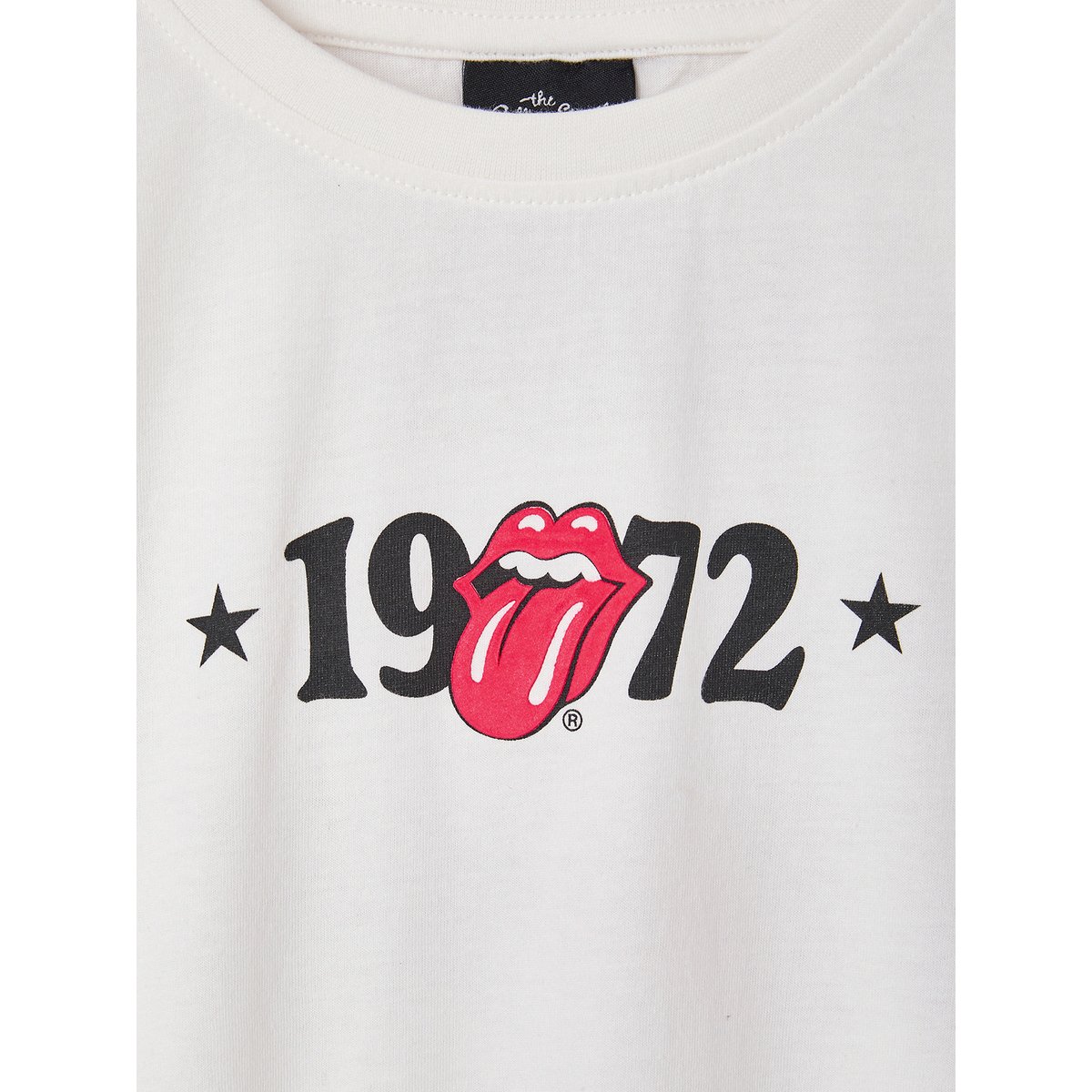 T-shirt Rolling Stones écru, VERTBAUDET