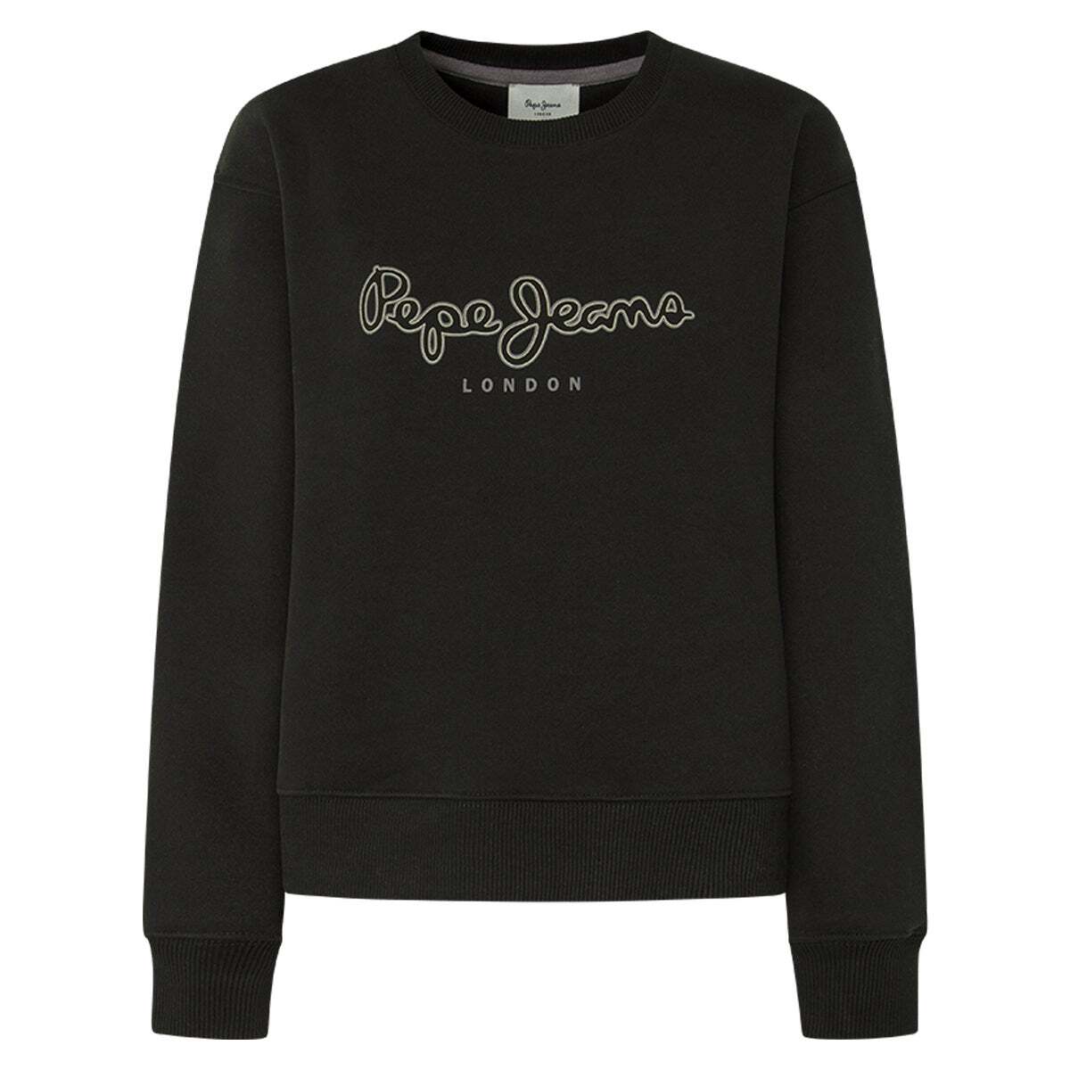 Sweat-Shirt À Col Rond Avec Logo noir, PEPE JEANS