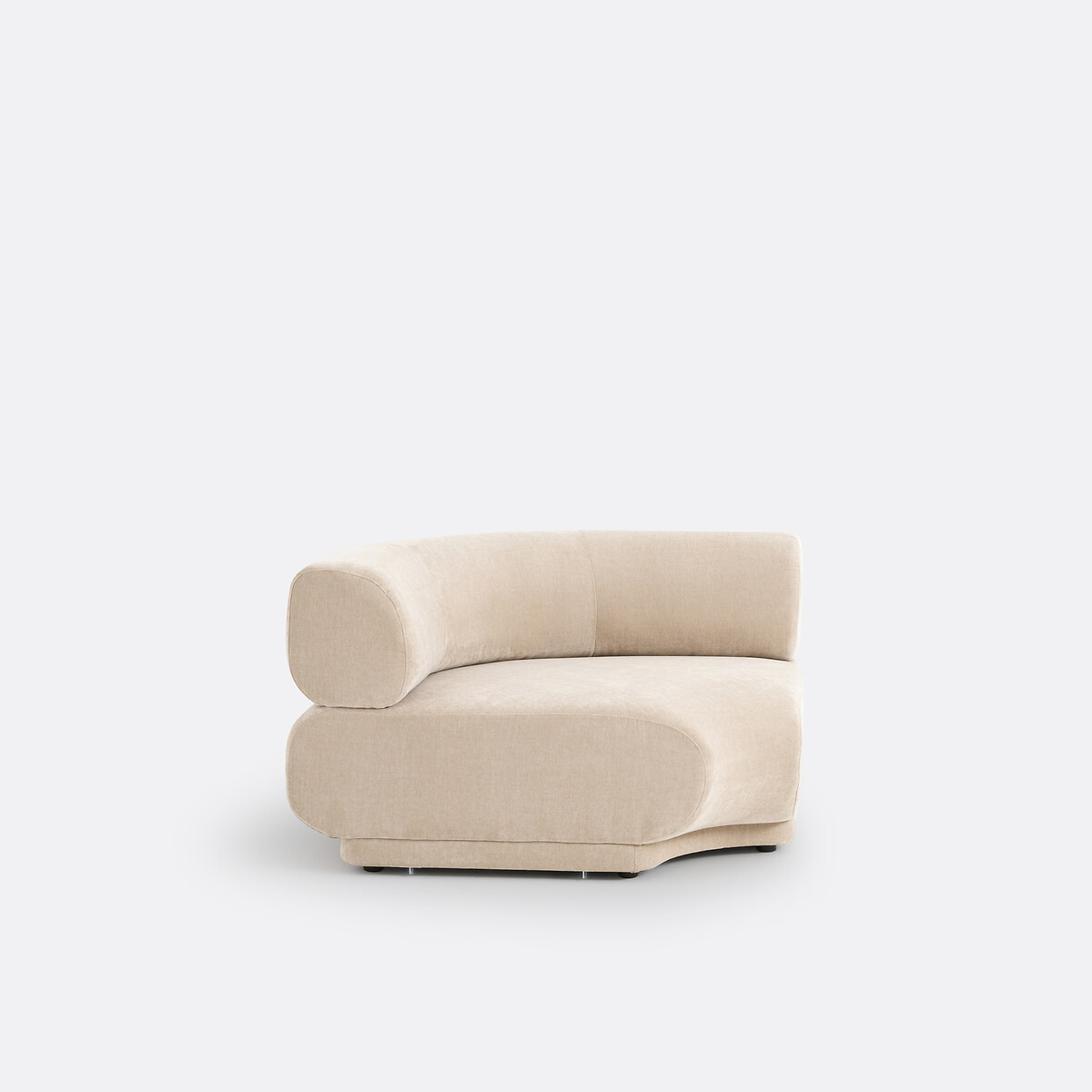 Angle modulable velours texturé, Teide ecru, LA REDOUTE INTERIEURS