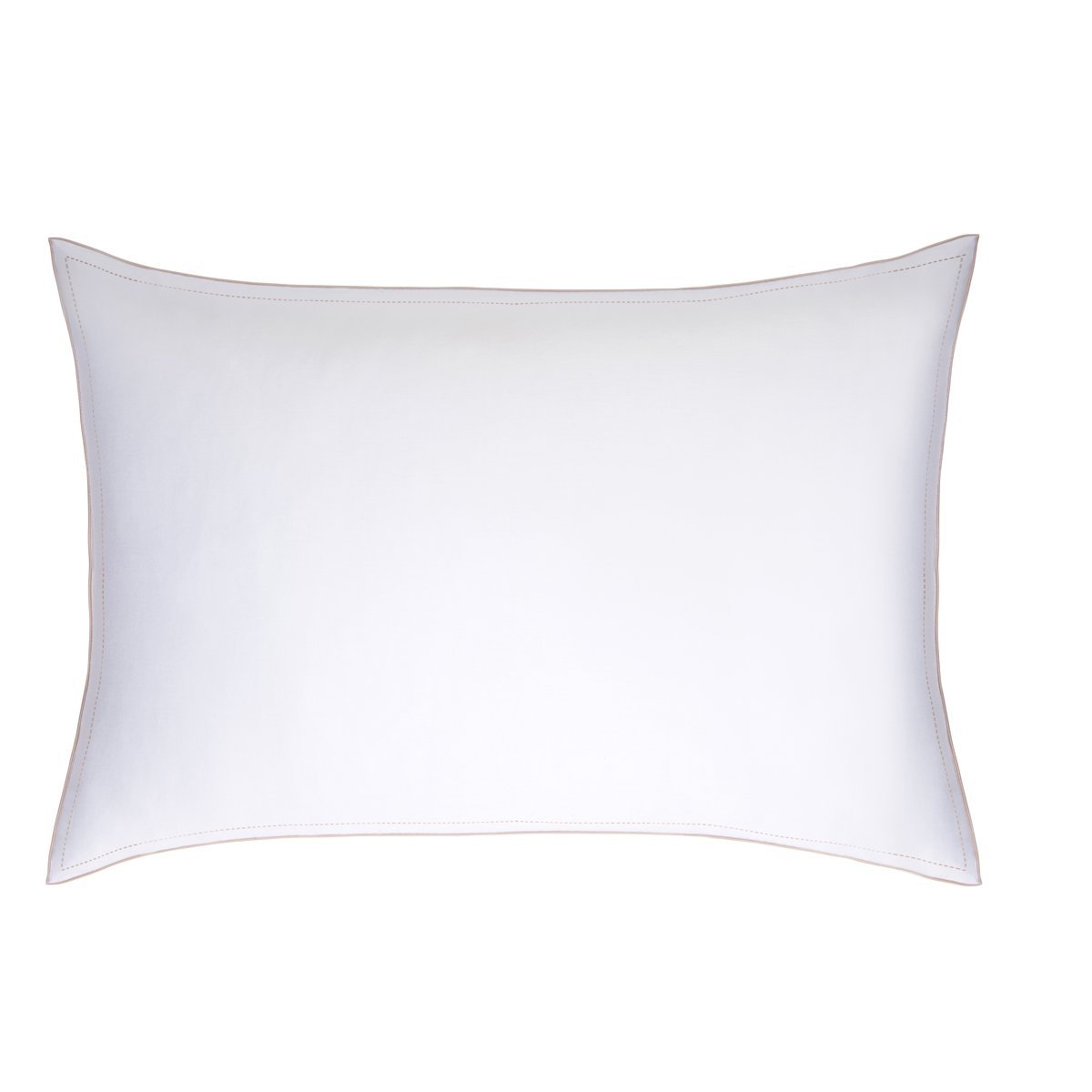 Taie D'oreiller PURE WHITE SATIN LAVÉ blanc/sable, DROUAULT