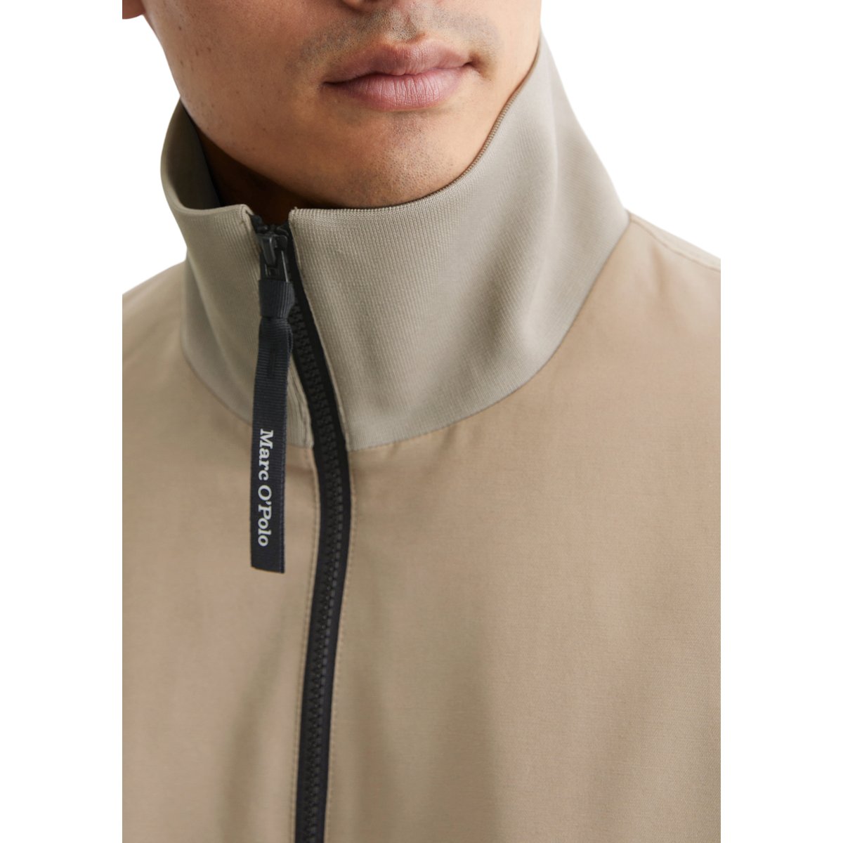 Veste doublée regular en micro-twill hydrofuge marron clair, MARC O'POLO
