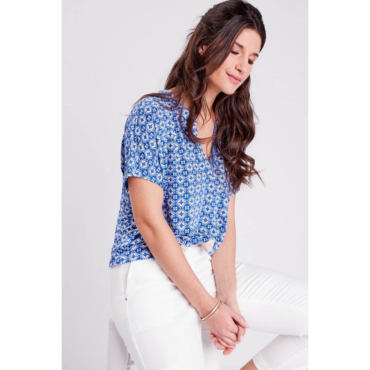 T-shirt à manches courtes bleu foncé, BREAL
