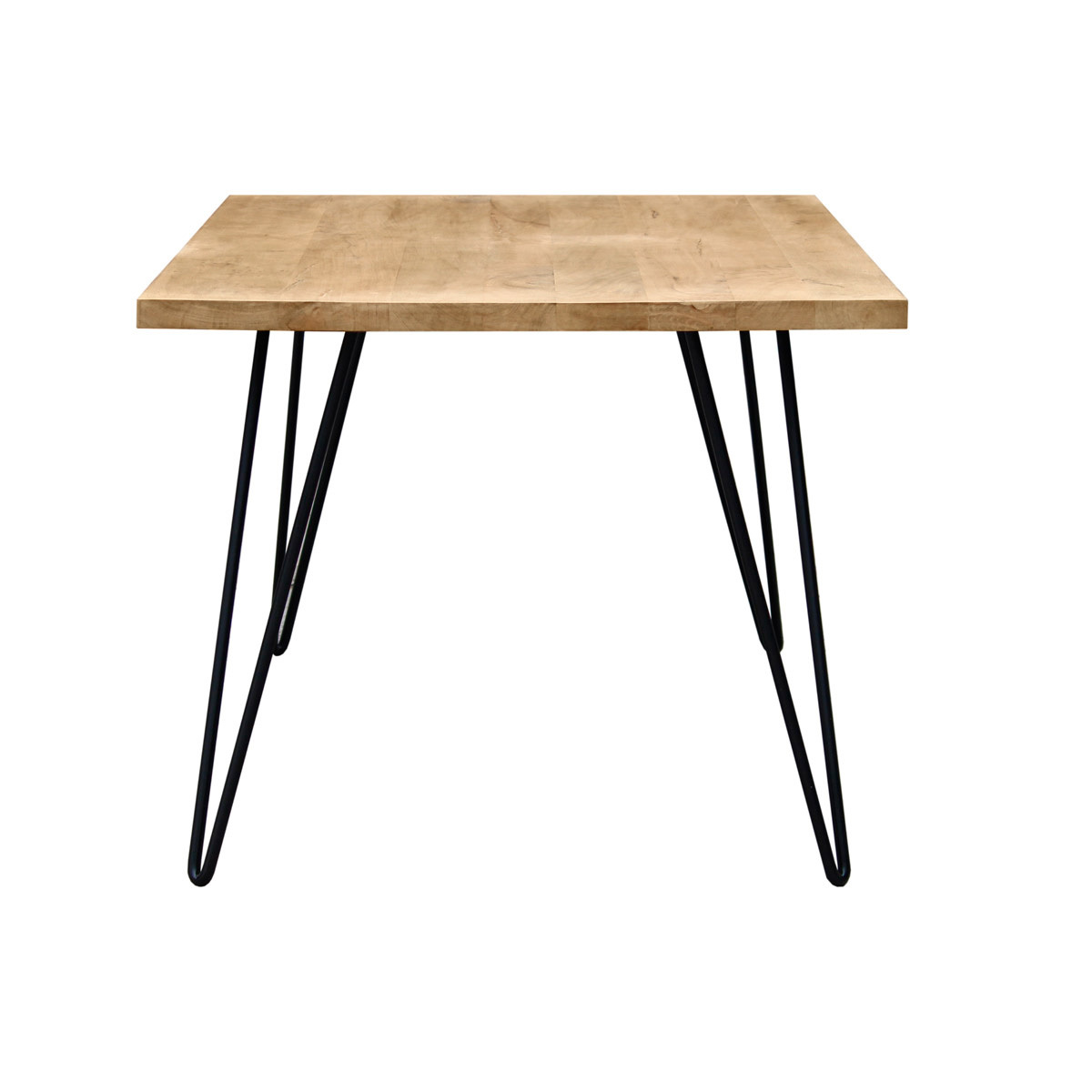 Table à manger en bois manguier massif L160 cm VIBES naturel, MILIBOO