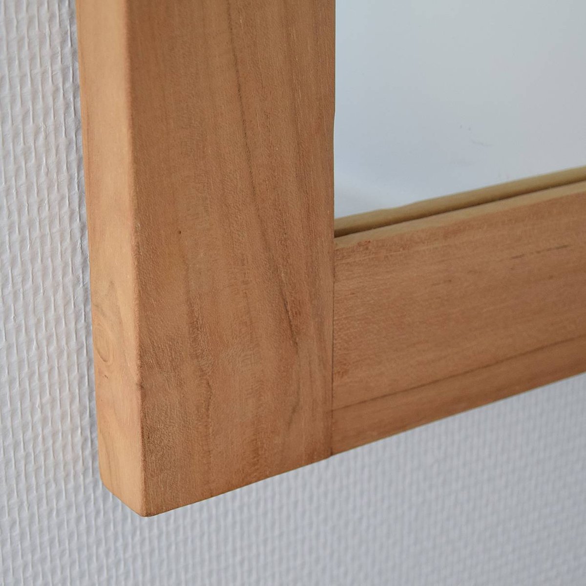 Miroir rectangulaire en teck massif 180 x 70 cm - LAZY naturel, WILDWATER