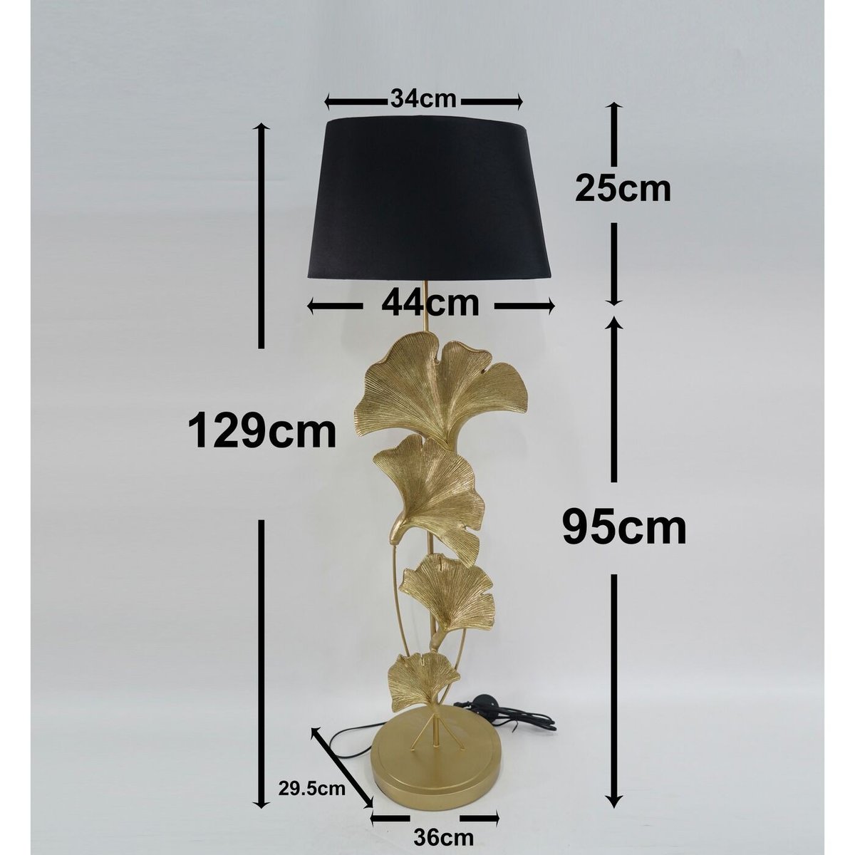 Lampadaire feuilles de ginkgo or, KARE DESIGN