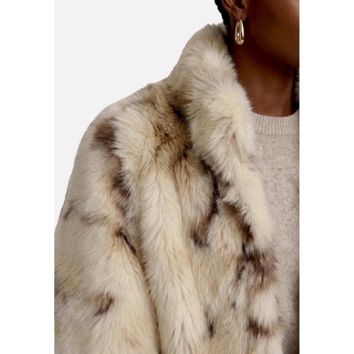 Veste en peluche cream/brown, ZERO